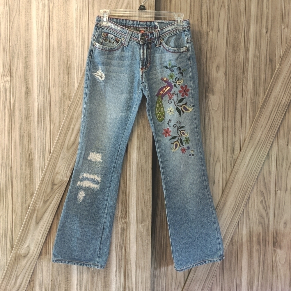 Carmar Women's Embroidered Denim Jeans Size 26